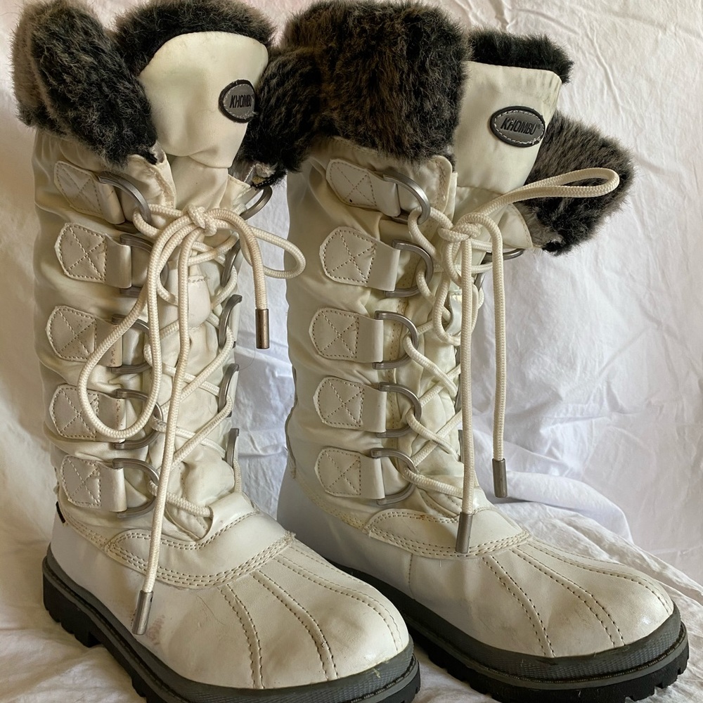 Khombu White Snow boots